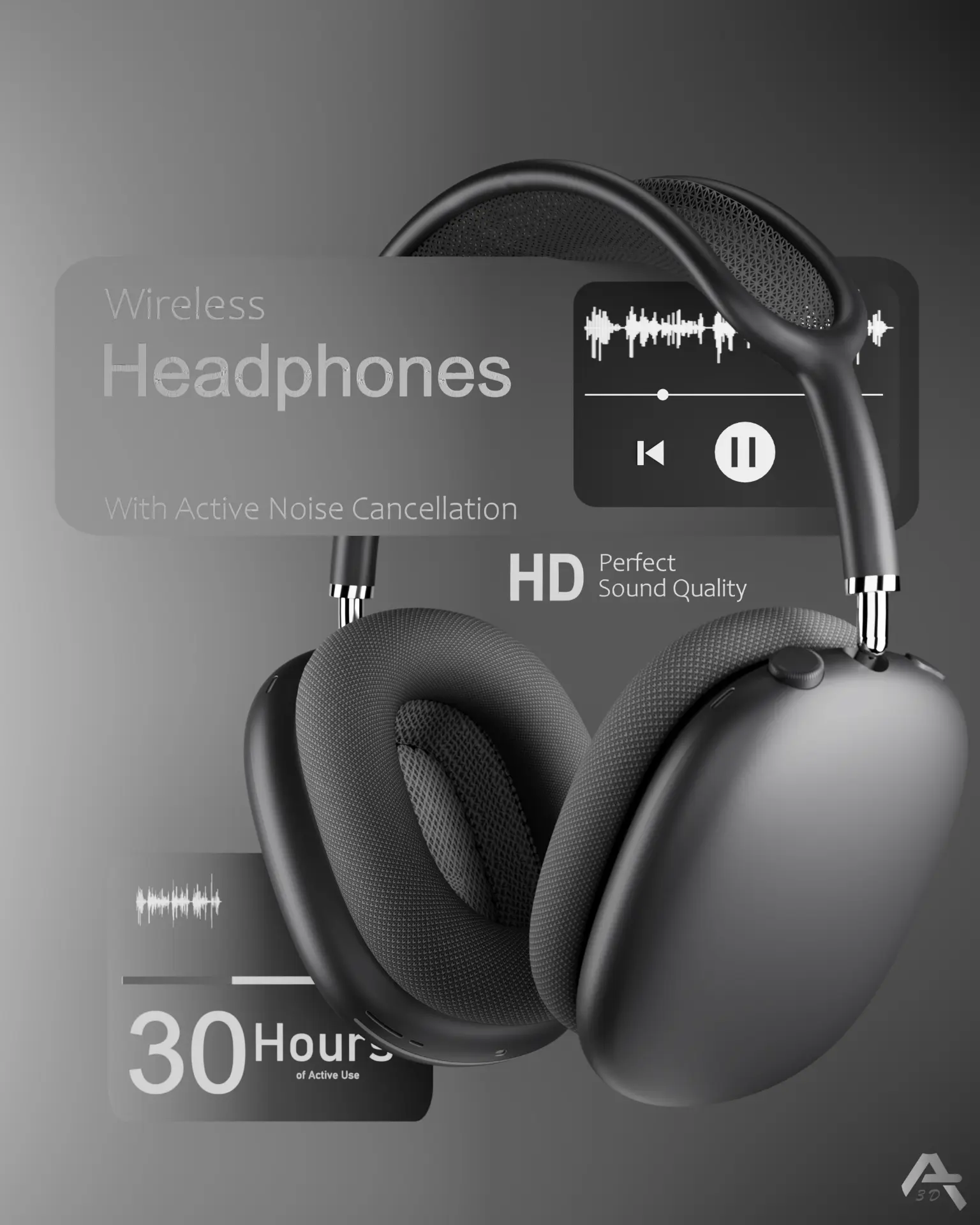 Wireless Headphones — Feature Board